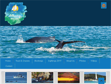 Tablet Screenshot of albanywhaletours.com.au